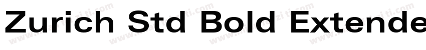 Zurich Std Bold Extended字体转换